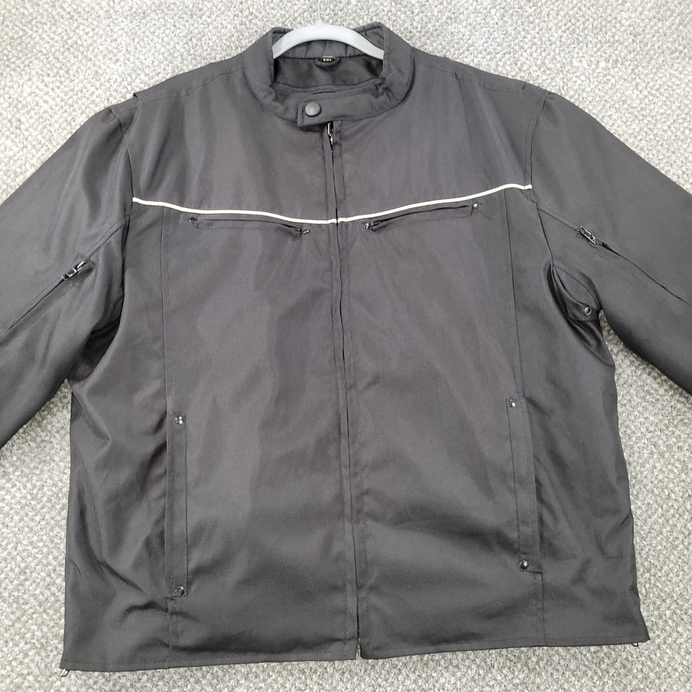 Vance Leathers Mens‎ 2XL Black Textile Motorcycle Jacket Removable Liner Vents